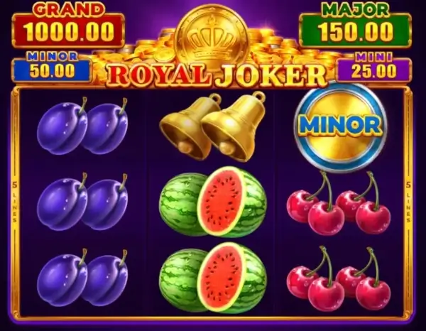 Royal Joker Minor-Jackpot-Symbol, das während des Spiels auf den Walzen erscheint